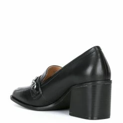 Promo ⌛ Alex Marie Farin Leather Chain Hardware Loafer Pumps Black 👍 -Alex Marie Shop unnamed file 916