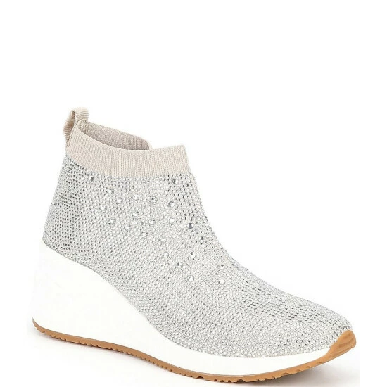 Buy π Alex Marie Halika Rhinestone Embellished Knit Wedge π Sneakers Merlot π 9 Buy π Alex Marie Halika Rhinestone Embellished Knit Wedge π Sneakers Merlot π - Image 9