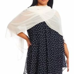 Budget ⌛ Alex Marie Plus Size Marilyn Chiffon Shawl Black 🌟 -Alex Marie Shop unnamed file 959