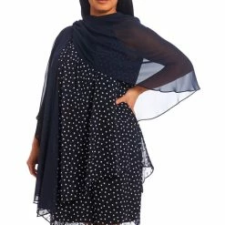 Budget ⌛ Alex Marie Plus Size Marilyn Chiffon Shawl Black 🌟 -Alex Marie Shop unnamed file 960